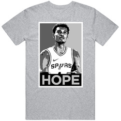 Victor Wembanyama Basketball Hope Mens Cotton Classic T Shirt