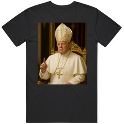 Pope Donald Trump Supporter Mens Cotton Classic T Shirt