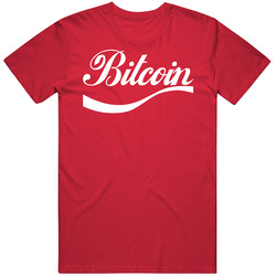 Bitcoin Soft Drink Logo Mens Cotton Classic T Shirt