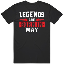 Legends Are Born In May Taurus Gemini Zodiac Birtday Gift Mens Cotton Classic T Shirt