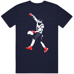 Julian Edelman Silhouette Mvp New England Football Fan Mens Cotton Classic T Shirt