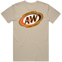 A And W Root Beer Logo Mens Cotton Classic T Shirt