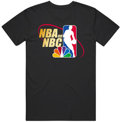 Nba On Nbc Retro Basketbal Intro Basketball Fan Mens Cotton Classic T Shirt
