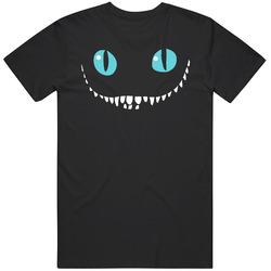 Cheshire Cat Grin Alice In Wonderland Mens Cotton Classic T Shirt