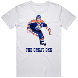 Wayne Gretzky Hockey Great Hero Mens Cotton Classic T Shirt