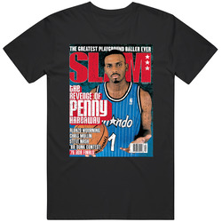 Slam Magazine Issue 30 Penny Hardaway Popular Basketball Magazine Grunge Look Mens Cotton Classic T Shirt