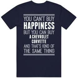 Buy A Chevrolet Corvette Happiness Car Lover Mens Cotton Classic T Shirt