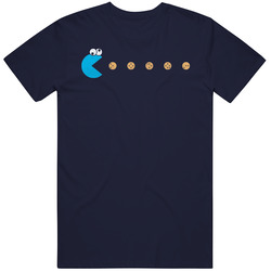 Cookie Monster Pac Man Parody Video Game Mens Cotton Classic T Shirt
