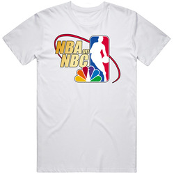 Nba On Nbc Retro Basketball Tv Intro Basketball Fan Mens Cotton Classic T Shirt