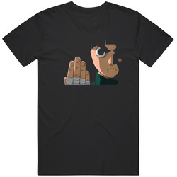 Naruto Rock Lee Darkness Anime Manga Mens Cotton Classic T Shirt