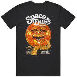 Space Dust Sizzling Candy Retro Sweets Foodie Worn Look Mens Cotton Classic T Shirt