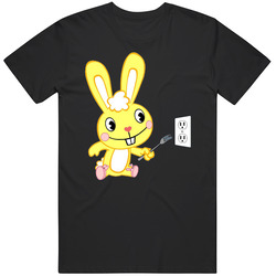 New Happy Tree Friends Cruddles Yellow Little Bunny Mens Cotton Classic T Shirt