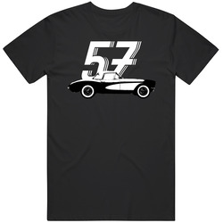 1957 Chevrolet Corvette C1 283 Convertible Vintage Car Year Fan Mens Cotton Classic T Shirt