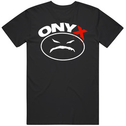 Onyx Logo 80s 90s Rap Group Hip Hop Music Fan Mens Cotton Classic T Shirt