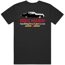 1979 Dodge Magnum Gt 5 9l V8 B And W Anything Less Is Just A Car Fan Mens Cotton Classic T Shirt