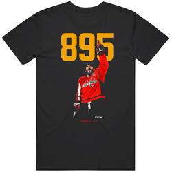 Ovi Ovechkin 895 Most Goals Scored Record Mens Cotton Classic T Shirt