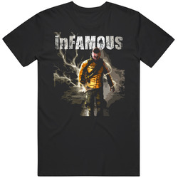 Infamous Video Game Cole Mens Cotton Classic T Shirt