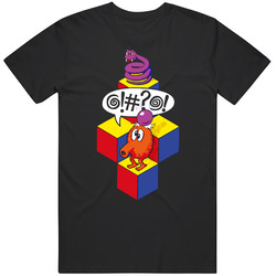 Qbert Arcade Classic Video Game Mens Cotton Classic T Shirt