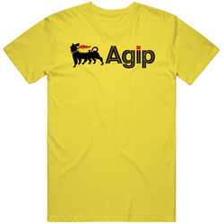 Agip Europe Gasoline Gas Station Vintage Fuel Petro Classic Logo Mens Cotton Classic T Shirt