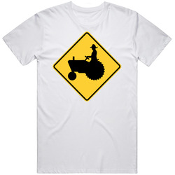 Tractor Crossing Mens Vintage T Shirt