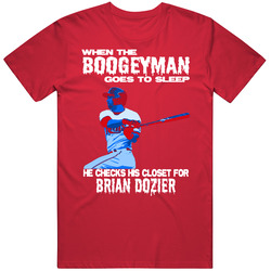 Brian Dozier Minnesota Baseball Fan Cool Boogeyman Mlb Mens Vintage T Shirt