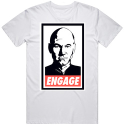 Engage Star Trek  Tee Mens Vintage T Shirt
