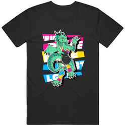 Jules The Pansexual Pride Dragon Mens Vintage T Shirt