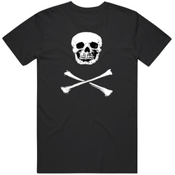 Skull And Cross Bones For Dark Tees Mens Vintage T Shirt