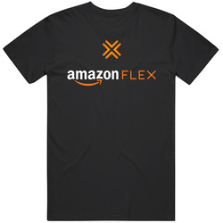 Amazon Flex Logo Door Dash Uber Black 1 Mens Vintage T Shirt