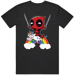 3 Black, Deadpool-unicorn-parody-mens-womens-vest-new-funny-tanks-top03 Mens Vintage T Shirt