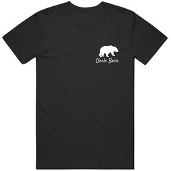 Uncle Bear T-shirt Black Tee Shirt Birthday Gift For Uncle Gift For Him Mens Vintage T Shirt
