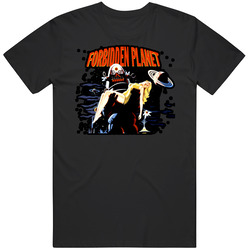 Forbidden Planet Classic Sci Fi Movie Mens Vintage T Shirt