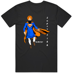 Super Sikh (supersikh) Dark Mens Vintage T Shirt