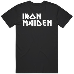 Iron Maiden Logo Wpch Mens Vintage T Shirt