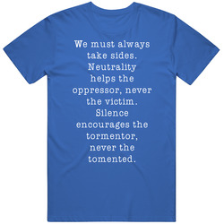 We Must Always Take Sides Mens Vintage T Shirt