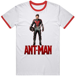 Paul Rudd As Ant-man Red Ring Spun Mens Vintage T Shirt