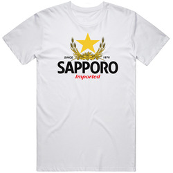 Sapporo Beer Import Logo Symbol Mens Vintage T Shirt