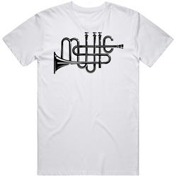 Funky Trumpet Funny Music Black Pickup Mens Vintage T Shirt