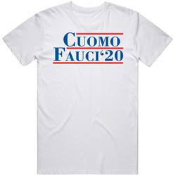 Andrew Cuomo Anthony Fauci 2020 For President Mens Vintage T Shirt