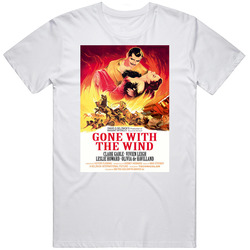 Gone With The Wind Clark Gable Vivien Leigh Movie Mens Vintage T Shirt