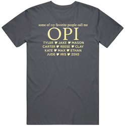 Opi With Grand Kid Names Mens Vintage T Shirt