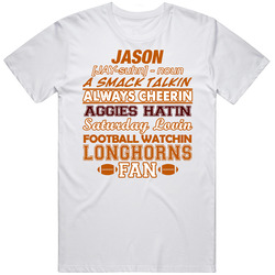 Jason Smack Talkin Longhorns Mens Vintage T Shirt