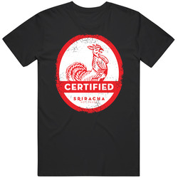 Sriracha Sauce Logo Popular Hot Sauce Brand Food Gift Mens Vintage T Shirt