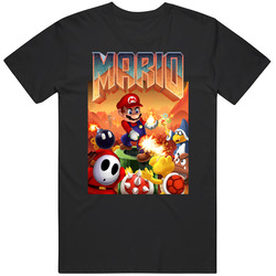 Doom Mario Mens Vintage T Shirt