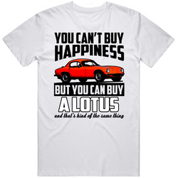 Red 1961 Lotus Elite You Cant Buy Happiness Cool Car Mens Vintage T Shirt