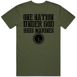 One Nation Under God's Marines 3/7 Mens Vintage T Shirt