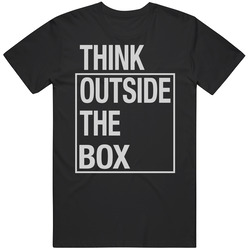 Think Outside The Box Mens Vintage T Shirt