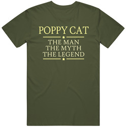 Poppy Cat Mens Vintage T Shirt