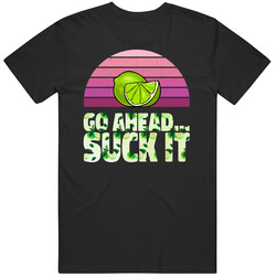 Go Ahead... Suck It Cinco De Mayo Brand New  Classic Black Mens Vintage T Shirt
