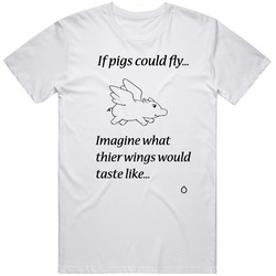 If Pigs Could Fly Mens Vintage T Shirt